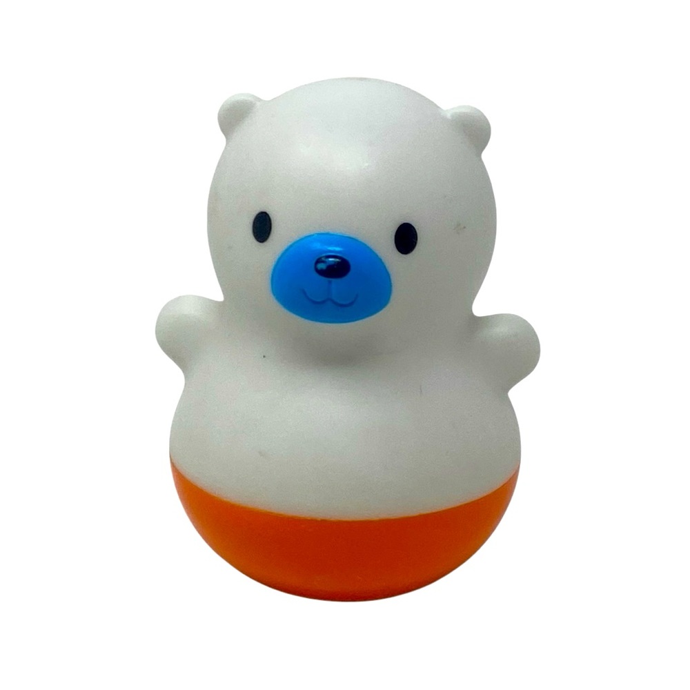 Munchkin POLAR BEAR Animal Bath Bobbers Water Weeble Wobble Rocking Tub Toy 3.5"